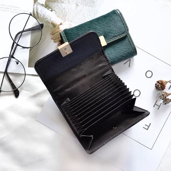 Leather Leopard Print Women’s wallet - Picture 3 of 4